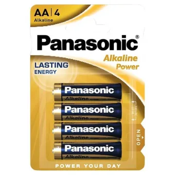 Panasonic αλκαλικές μπαταρίες AA 4 μινιόν (ΠΑΚ12)