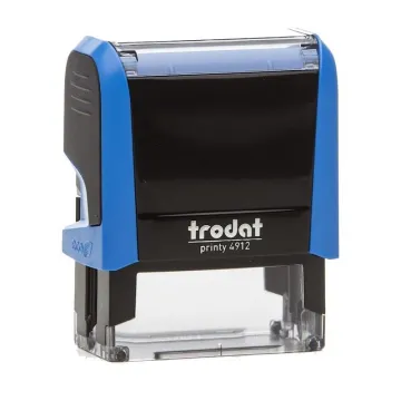 Trodat printy σφραγίδα μπλε 4912 με μαύρο μελάνι, 47x18χιλ. Δυνατότητα εκτύπωσης