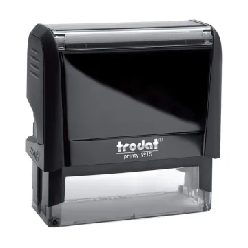 Trodat printy σφραγίδα μαύρη 4915 με μαύρο μελάνι, 70x25χιλ. Δυνατότητα εκτύπωσης