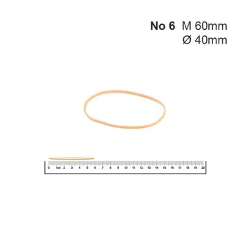 Λάστιχα Νο 6 40 Øx1.4x1.4χιλ. (100gr) (ΣΥΣ12)