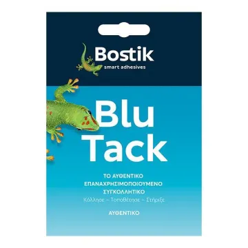 Bostik επαναχρησιμοποιήσιμη κόλλα Blu-Tack original 45gr. (ΤΕΜ12)