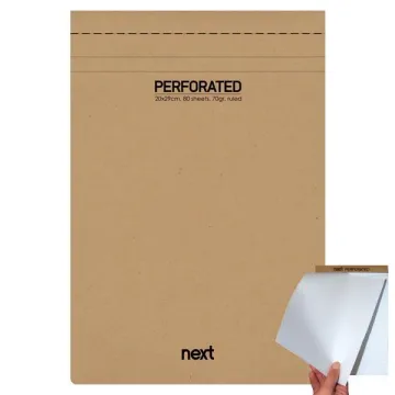 Next μπλοκ σημειώσεων perforated ριγέ 21x29εκ., 80φ., 70γρ. (ΤΕΜ10)