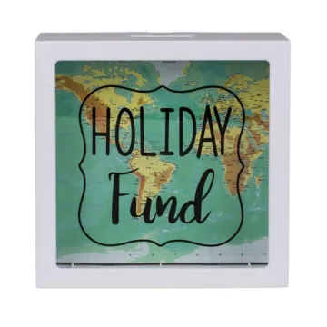 Κουμπαράς - κορνίζα πλαστικός Holiday Fund 15x15x5εκ.