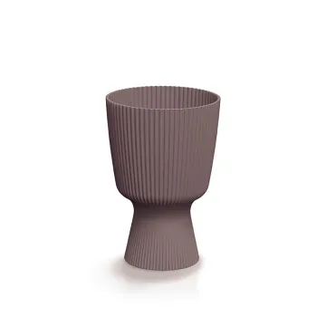 Γλάστρα - κασπώ Milly Round καφέ Y21,5 x Φ14,6εκ.