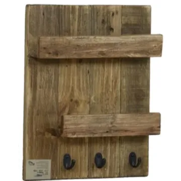 Κρεμάστρα τοίχου Nextdeco Tribeca ανακυκλωμένο ξύλο teak Υ40x7x30εκ.