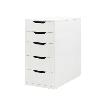 Συρταριέρα 5 συρταριών Nextdeco MDF λευκή Υ70×58×36εκ.