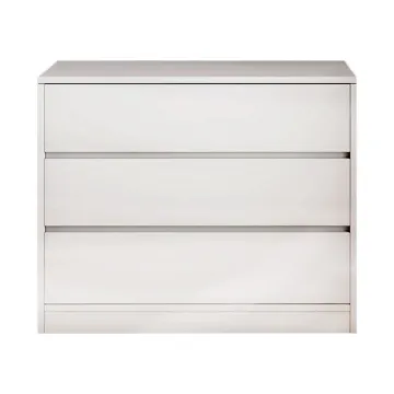 Συρταριέρα 3 συρταριών Nextdeco MDF λευκή Υ67×80×40εκ.