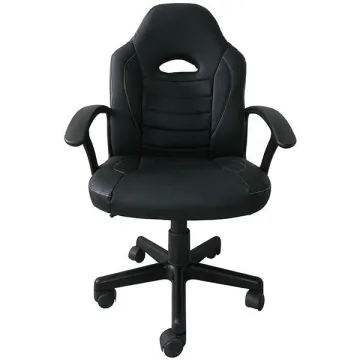 Καρέκλα gaming τροχήλατη Nexrdeco μαύρη Y96x63x64εκ.