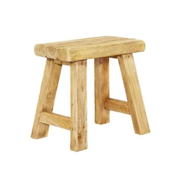 Σκαμπό Nextdeco Tribeca ανακυκλωμένο ξύλο teak Υ41x24x42εκ.