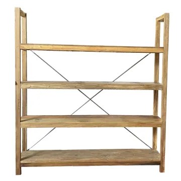 Ραφιέρα Nextdeco ανακυκλωμένο ξύλο teak - mahoni Υ200xM185xΠ39εκ