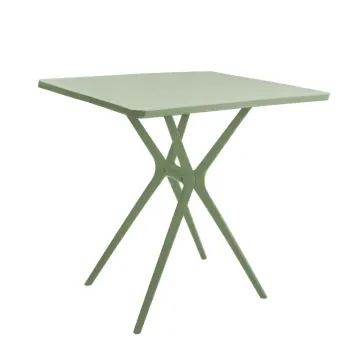 Τραπέζι εξωτερικού χώρου PP Nextdeco λαχανί UV protection Υ71×70×70εκ.