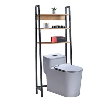 Ραφιέρα μπάνιου Nextdeco ξύλο και μέταλλο Υ156x64x25εκ.