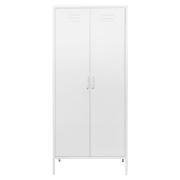 Ντουλάπα μεταλλική Nextdeco δίφυλλη λευκή Υ170x76x50εκ.
