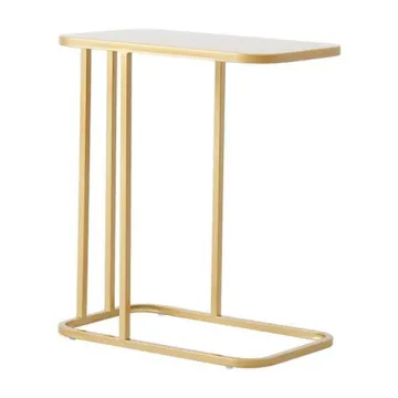 Τραπεζάκι μεταλλικό Nextdeco κίτρινο Υ55x45x25εκ.