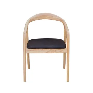 Καρέκλα ξύλινη Nextdeco Jackson μαύρη Υ79,5x56x62εκ (ΤΕΜ2)