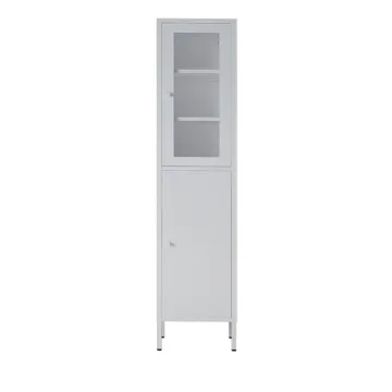 Ντουλάπι μεταλλικό Nextdeco με 2 πόρτες λευκό Υ180x35x30εκ.