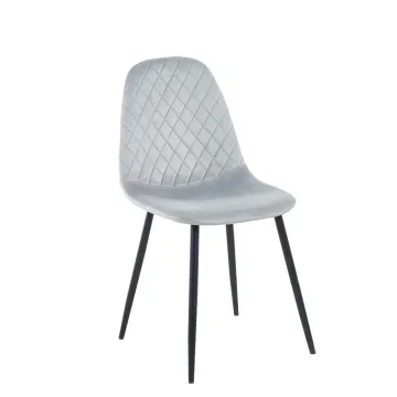 Καρέκλα μεταλλική Nextdeco Iris γκρι Υ84,5x43x40 εκ (ΤΕΜ4)