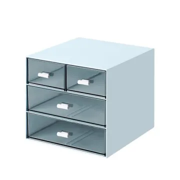 Comix Organizer με 4 συρτάρια μπλε Y14,6x15,5x17,6εκ.