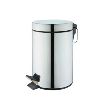 Κάδος απορριμάτων με πεντάλ 7lt inox Y 32cm Ø20cm