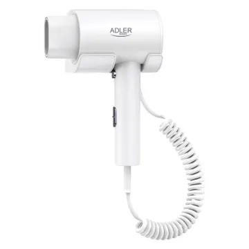 Σεσουάρ ξενοδοχείου επιτοίχιο Adler 2000W με σπειροειδές καλώδιο έως 168εκ