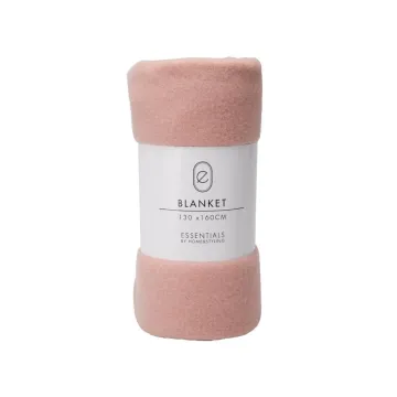 Κουβέρτα Fleece ροζ 130x160εκ.