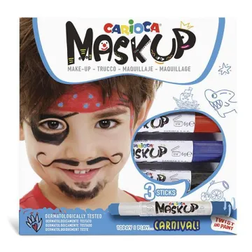 Carioca Mask Up προσώπου Carnivalσετ 3 χρωμάτων (ΤΕΜ6)