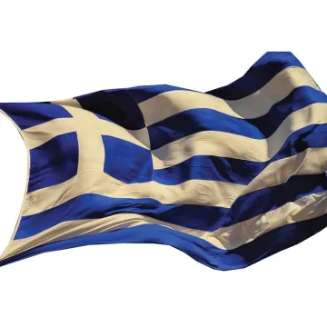 Σημαία ελληνική 1x1,5μ.. βάρος 75gr.