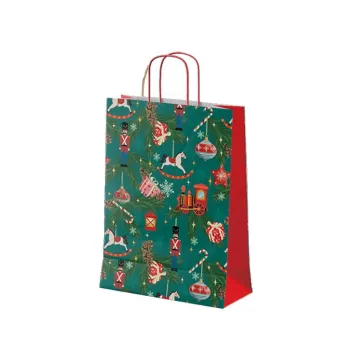 Next χάρτινη τσάντα Xmas Journey Υ35x26x12εκ.