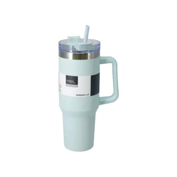 Θερμός ποτήρι 1200ml μωβ ανοξείδωτο με καλαμάκι