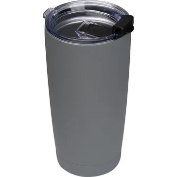 Θερμός - ποτήρι γκρι inox Υ18,1xØ7εκ. 500 ml