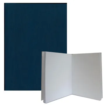 Νext βιβλίο εντυπώσεων Fabric μπλε, Α4 portrait, 80 λευκά φύλλα 120γρ.