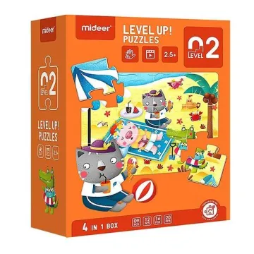 Mideer παζλ 4 σε1 - Level Up 2 