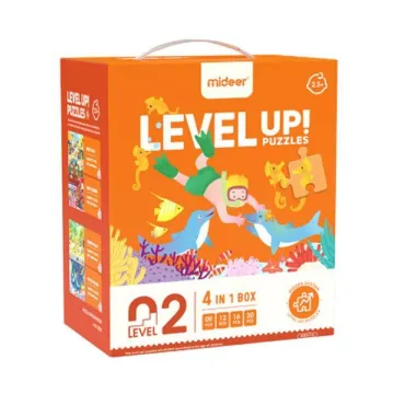 Mideer παζλ 4 σε 1 - Level Up 2 