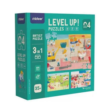 Mideer παζλ 3 σε 1 - Level Up 4 