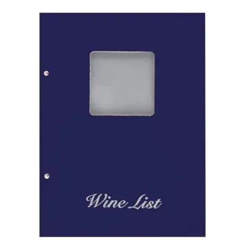 Next wine list με παράθυρο basic μπλε 23,5x32εκ.