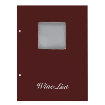 Next wine list με παράθυρο basic μπορντώ 23,5x32εκ.