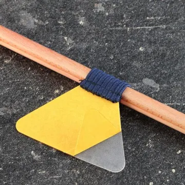 Στυλοθήκη λαστιχένια αυτοκόλλητη μπλε 4.5x3εκ. (ΤΕΜ10)