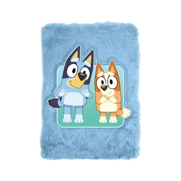 Σημειωματάριο με βελούδινο εξώφυλλο Bluey Y21x15x2,5εκ.
