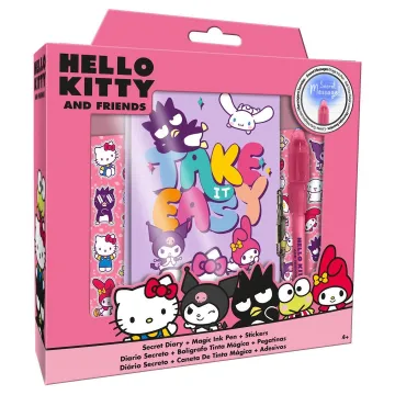 Σημειωματάριο λούτρινο Hello Kitty και φίλοι Υ15x21x2,5εκ.