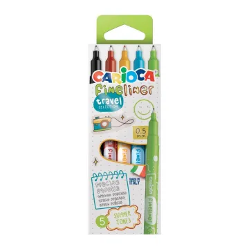 Carioca μαρκαδόροι fineliner Travel σετ 5 τεμ.