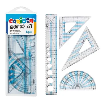 Carioca σετ γεωμετρικών οργάνων 4 τεμαχίων (ΤΕΜ12)