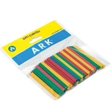 Ark ξυλάκια αριθμητικής 6εκ. μήκος, πλαστικά χρωματιστά 50τεμ. (ΠΑΚ6)