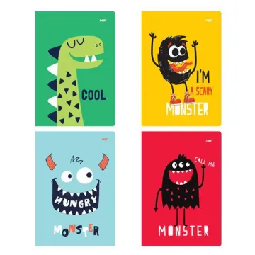 Next cute monsters τετράδιο καρφίτσα 17x25εκ. 40φ. (ΤΕΜ10)