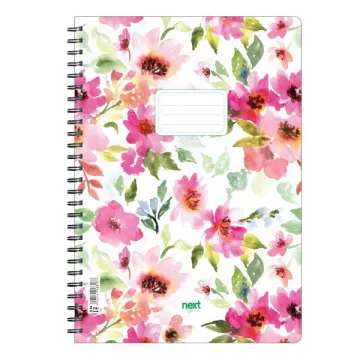 Next trends Flowers τετράδιο σπιράλ 3 θέματα 105 φύλλα 17x25εκ. (ΤΕΜ3)