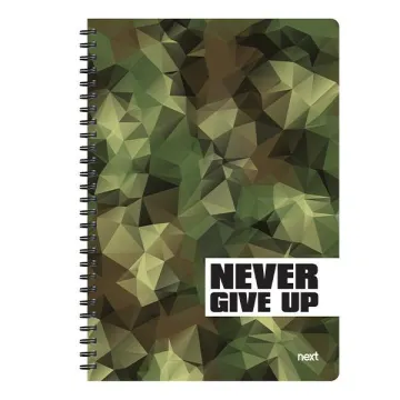 Next trends Never give up τετράδιο σπιράλ 3 θέματα 105 φύλλα 21x29εκ. (ΤΕΜ3)