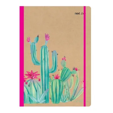 Next trends cactus τετράδιο flexi λάστιχο 17x25εκ. 2θεμ. 80φ. (ΤΕΜ3)
