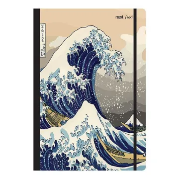 Next trends wave τετράδιο flexi λάστιχο 17x25εκ. 2θεμ. 80φ. (ΤΕΜ3)