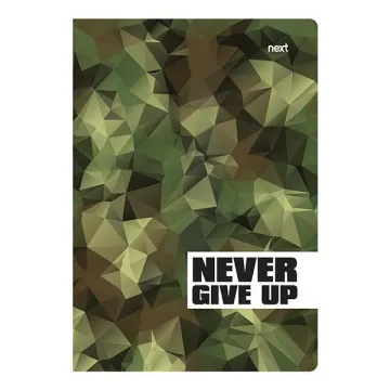 Next trends Never give up τετράδιο καρφίτσα 17x25εκ. 40φ. (ΤΕΜ6)
