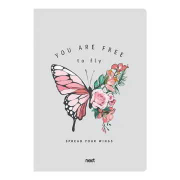 Next trends butterfly τετράδιο καρφίτσα 17x25εκ. 40φ. (ΤΕΜ6)