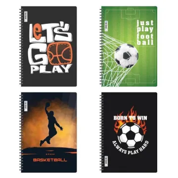 Next Sports τετράδιo σπιράλ 17x25εκ. 3θεμ., 105φ. (ΤΕΜ6)
